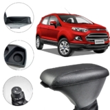 Apoio De Braço Encosto Ecosport G3 2013/2021 Couro Preto