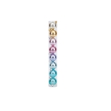 Bolas em Tubo Rainbow Lisa 06cm – 08 unidades – Cromus Natal –
