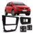Moldura 2 Din Vw Gol G5/Saveiro/Voyage Preta