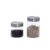 Kit 2 potes de vidro com tampa inox bolhas redondo 800ml e 1300ml – Mozcada
