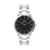 Relógio Masculino Luxo Quartzo Prata Belmont Black Silver 40mm – Fundo Preto