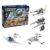 N/A Brinquedo para montar e desmontar – Aventura Espacial ORION / X-20 / GEMINI 3 / JUPITER 2 Sortidos Polibrinq – BM018