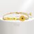 Vnox Baby Bracelet Nome Personalizado ID Girassol Elo De Corrente De Aço Inoxidável , Presente De Aniversário