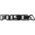 Emblema Cromado Fundo Preto Tampa Traseira Escrito Fusca