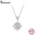 Bamoer Silver Moissanite 1ct VVS1 100 % Teste De Instrumentos Colar Simples Com Certificado De Jóias De Moda MSN017