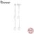 BAMOER 925 Orelha De Pérola De Prata Sterling Stud Com Brinco Tassel Presentes Elegantes De Joalheria