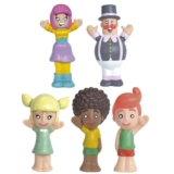 Brinquedo 5 Dedoches Turma Do Mundo Bita Vinil Atóxico +3 Anos Líder – 3010