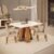 Conjunto de Sala Jantar 4 Cadeiras Chanfrado Curvo 120×90 DJ Móveis Kiara Freijo Lidia Kraft