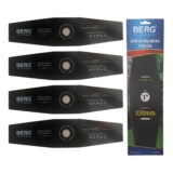 5 Lâminas Roçadeira 2 Pontas 350mm Furo 1 polegada 25,4mm Berg