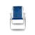 Cadeira Alta Para Praia Camping Azul Feita Em Alumínio Resistente Leve Fácil De Transportar 72cm
