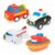 Brinquedo Coleção Fofinhos Transportes 4 Peças Vinil Atóxico +4 Meses Baby Líder – 5625