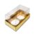 Caixa Base Brigadeiro – Dourado – 2 cavidades (8,5x5x4,5cm) – 10 unidades – Assk – Rizzo