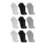 Kit C/9 Pares de Meias Cano Invisível Algodão 3270 Sortido