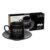 Jogo Com 12 Peças 6 Xícaras Com Pires Café Porcelana Manhattan Preto Café Chá – Hauskraft