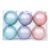 Bola Fosca com Listras – Cores Roxo Azul e Lilás – Cromus Natal – 6 unidades – Rizzo