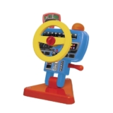 Brinquedo Infantil Volante Fom Fom 26cm Plástico c/ Buzina, Marcha e Chave Som Elka 1181