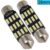 Par De Lâmpadas de Led Automotivas Torpedo 39mm 12v Volts 12 Leds Branca Branco Teto Placa