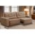 Sofá Retrátil e Reclinável 3 lugares com Molas 1,80m Livia Suede Cappuccino Adonai Estofados