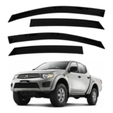 Calha de Chuva Defletor Mitsubishi L200 Triton 2007 a 2015 4 Portas Ecoflex