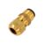 Adaptador De Aperto Rápido  Macho 1/2 Pol. Rosca Externa Em Latão Para Mangueira 3/8 Pol. Gás