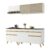 Cozinha Compacta 4 peças c/ Armário e Balcão MP3707 Veneza GW Multimóveis Branca
