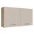 Armário de Cozinha Aéreo 120 cm 2 Portas Rustic/Crema Agata Madesa
