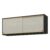 Armário Aéreo Cozinha 120 cm 2 Portas Vidro Veneza GB Multimóveis Preto