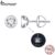 Bamoer 925 Silver Sterling 0.5ct Brinco Moissanita Curvo Simples Jóias Para Mulheres Presentes MSE026