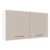 Armário de Cozinha Aéreo 120 cm 2 Portas Branco/Crema Agata Madesa