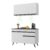 Armário de Cozinha Compacta 2 peças com Leds MP2012.964 Veneza Up Multimóveis Branco