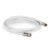 Cabo Coaxial Branco Com Conector 5 Metros Para CFTV UHF VHF Antena Sinal