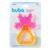 Mordedor e Massageador Para Bebê com Água e Chocalho Rosa e Laranja 6139 – Buba
