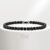 VNox Fashion Men’s Black Bracelet , Pulseira De Aço Inoxidável De Corrente De Zircônio Preto Claro Para Homens