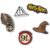 Jibbitz™ símbolos harry potter pack com 5 unidades unico