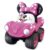 Brinquedo Carro Fofomóvel Minnie Rosa em Vinil Fácil de Lavar +4 meses Menina Líder Diversão Lazer – 2882
