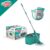 Mop Giratorio Pro Esfregao Balde 360o + Esponja Poliester Para Limpeza Domestica Flash Limp