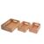 Kit 3 caixas organizadoras empilháveis de bambu e palhinha 22cm, 24cm e 32cm – Oikos