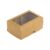 Caixa 2 Doces com Visor S1 (6cm x 9cm x 4cm) Kraft 10 unidades Assk
