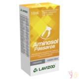Aminosol para Pássaros Lavizoo Suplemento Aminoacído – 10 mL