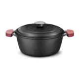 Panela Caçarola de Ferro Fundido N20 2,2 Litros Com Tampa de ferro MTA – 8409