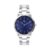Relógio Masculino Prata Belmont Blue Silver 40mm – Fundo Azul