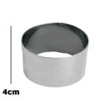 Cortador Aro Redondo 10x10x4cm – Ref. 2070 – 1 unidade – RR Cortadores – Rizzo
