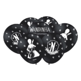 Balão Decorado Preto – Wandinha – 25 unidades – FestColor – Rizzo