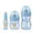 Kit de Mamadeira Primeiros Passos 50/150/240ml Azul – Lillo