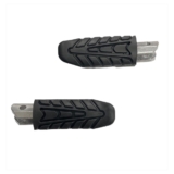 Par Pedaleira Traseira Moto Titan 160 Cb Twister Preta