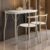 Conjunto Sala de Jantar Palermo com Mesa e 2 Cadeiras Carraro Branco/Prata