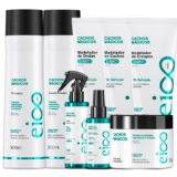 Eico Pro Cachos Mágicos Shampoo Condicionador Máscara Leave-in Spray Fluído Óleo Nutritivo 6 Itens