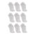 Kit 9 Pares de Meias Cano Invisível Algodão 3270 – Branco