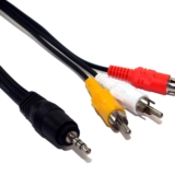 Cabo Plug P2 + 3RCA 1,50 Metros Áudio Vídeo