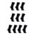 Kit C/10 Pares de Meias Sociais Microfibra – Preto